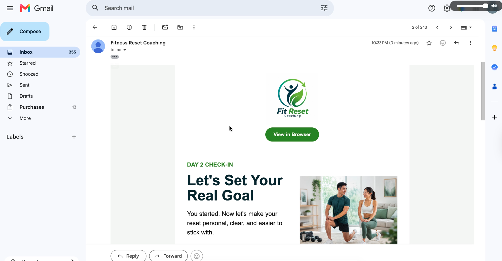 Nurture Email — Day 2 — screenshot from the Lead Nurture Sequence & Booking Automation build