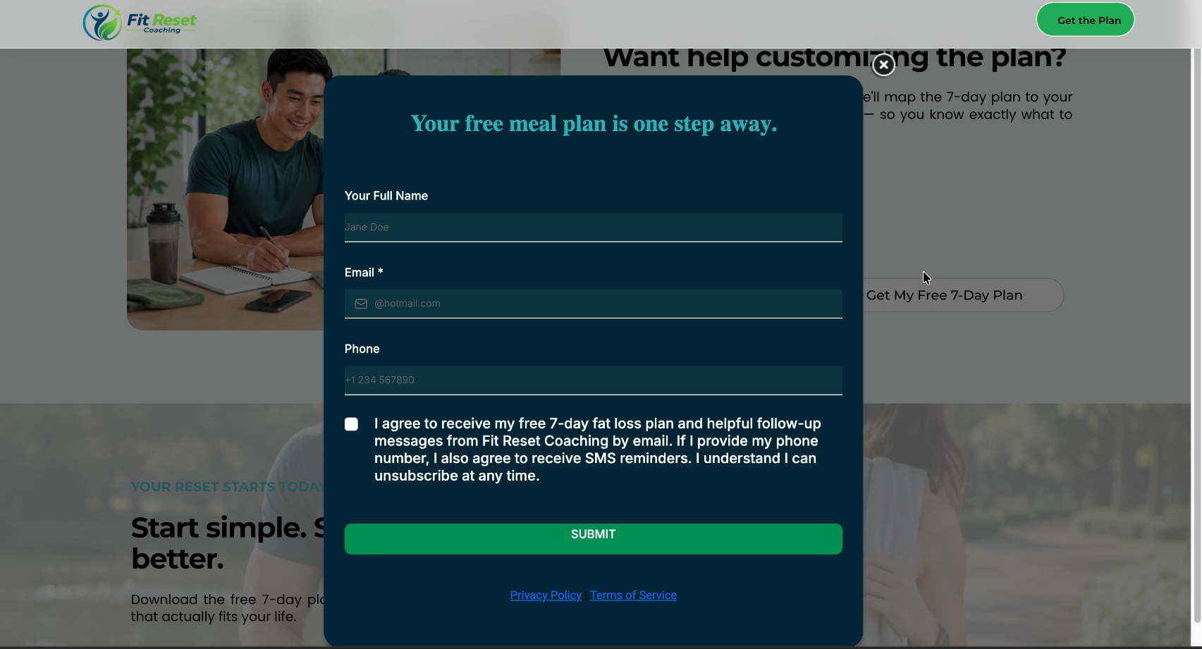 Lead Capture Form — screenshot from the Lead Nurture Sequence & Booking Automation build